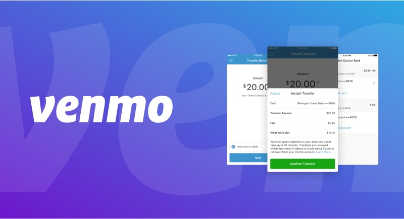 Venmo peer to peer money transfer app